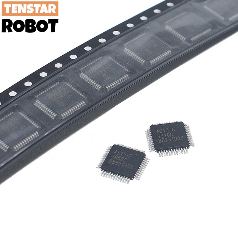 Lot De 5 Circuits Intégrés AS15-F QFP-48 - Pour Réparation D'écrans LCD/TV (t-con Board) - Originaux