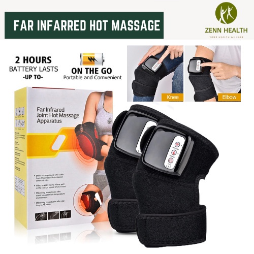 3in1 Wireless Electric Knee Massager Heating Shoulder Elbow Leg Massage ...