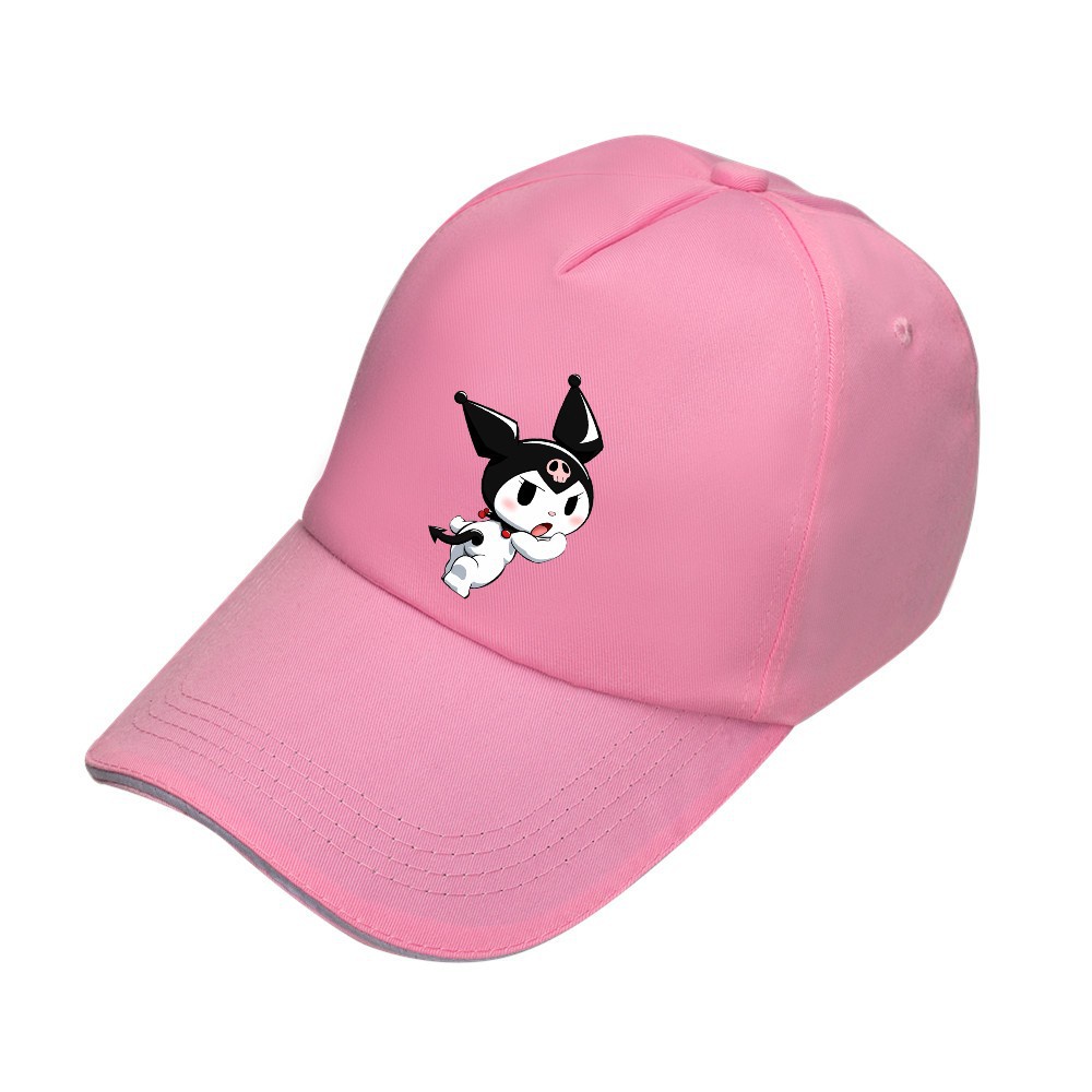 Sanrio Kuromi Baseball Cap Kawaii Anime Cinnamoroll My Melody Student