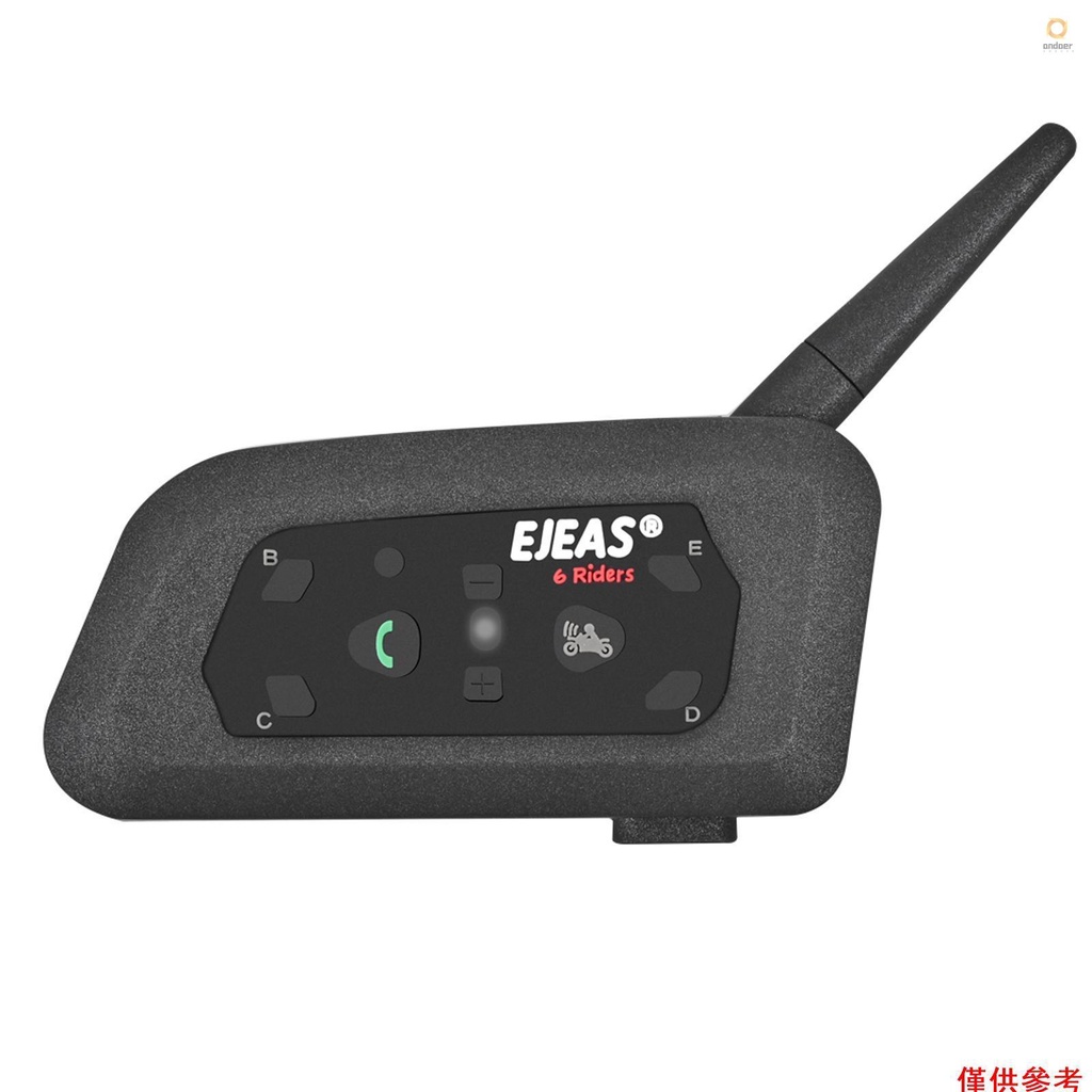 EJEAS V6 Pro Motorcycle Helmet Intercom 1200M Duplex Interphone Headset ...