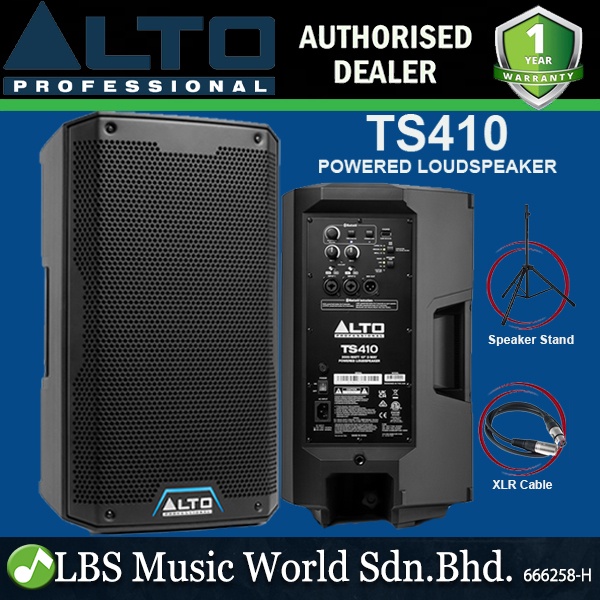 Alto Professional TS410 10 Inch 2000 Watt Active Powered Loudspeaker ...