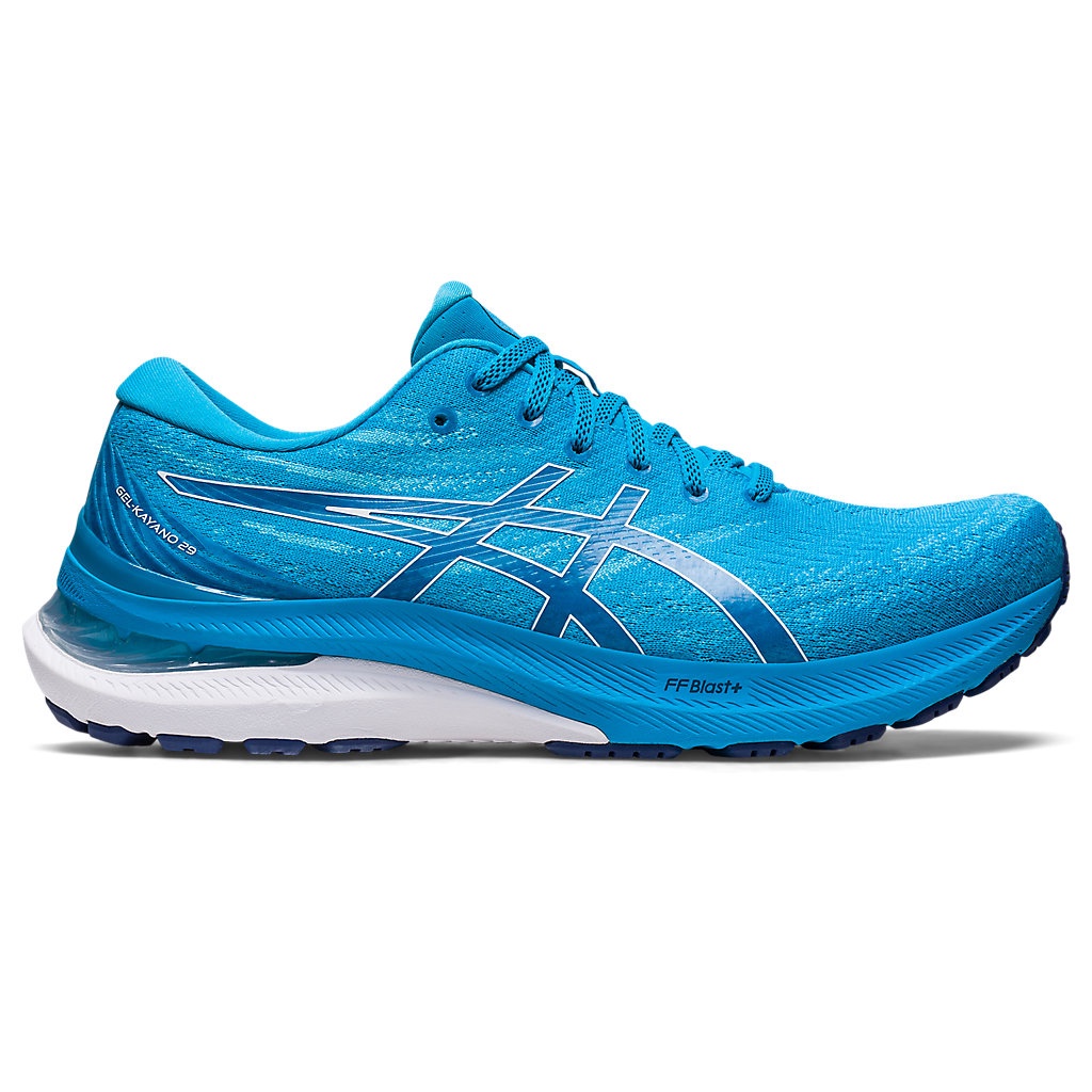ASICS GelKayano 29 (2E Wide) Men Running Shoes In Island Blue/White