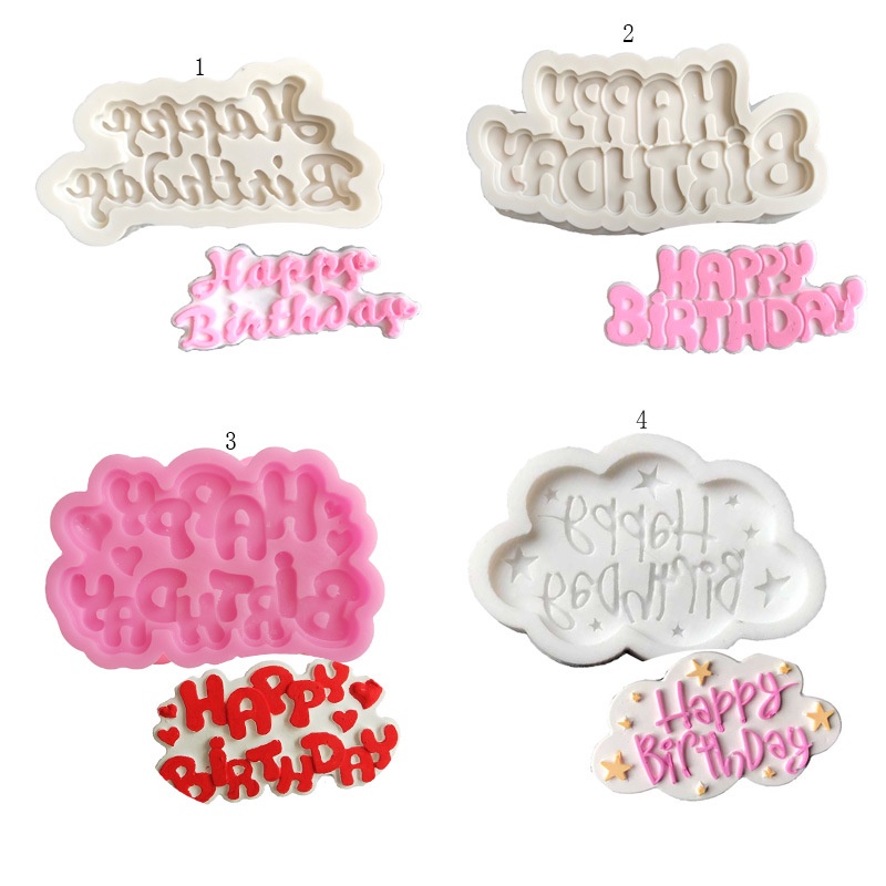 thumbnail image 2 of Happy Birthday Silicone Mould For Cake Toppers Chocolate Clay – 10 X 4 Cm 2 of 4