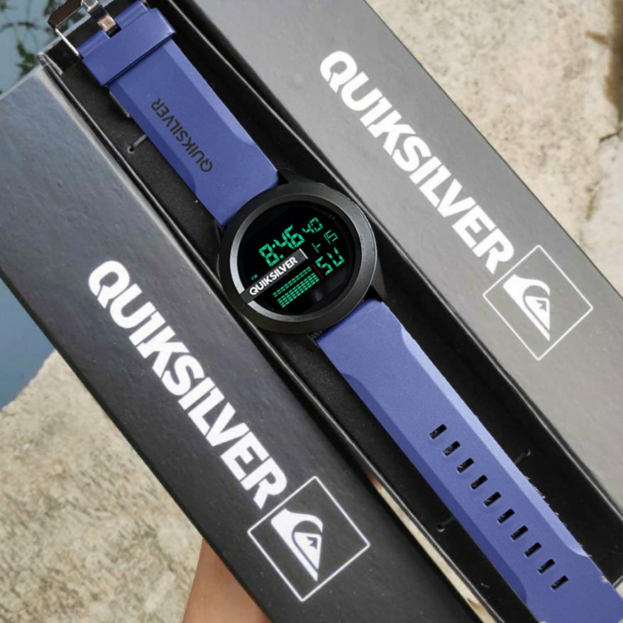 Original Quicksilver Men Watch Waterproof Digital Sports Male Wrist Watch with Rubber Strab no Box Shopee Malaysia