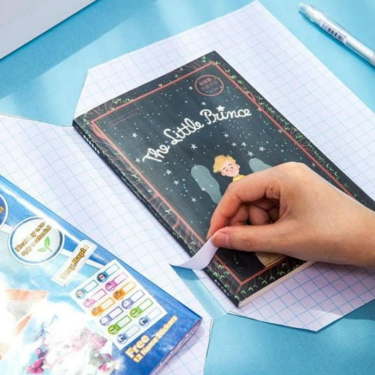 Dolphin Self-Adhesive Book Cover Wrapper /Pembalut Buku Sticker 10 ...