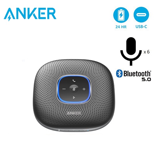 Anker A3301 PowerConf Bluetooth Speakerphone, with 6 Microphones ...