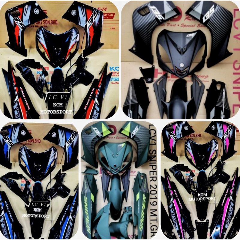 COVERSET 135LC & STICKER LC135 V1 ORIGINAL HLD MURAH Siap sticker dan ...