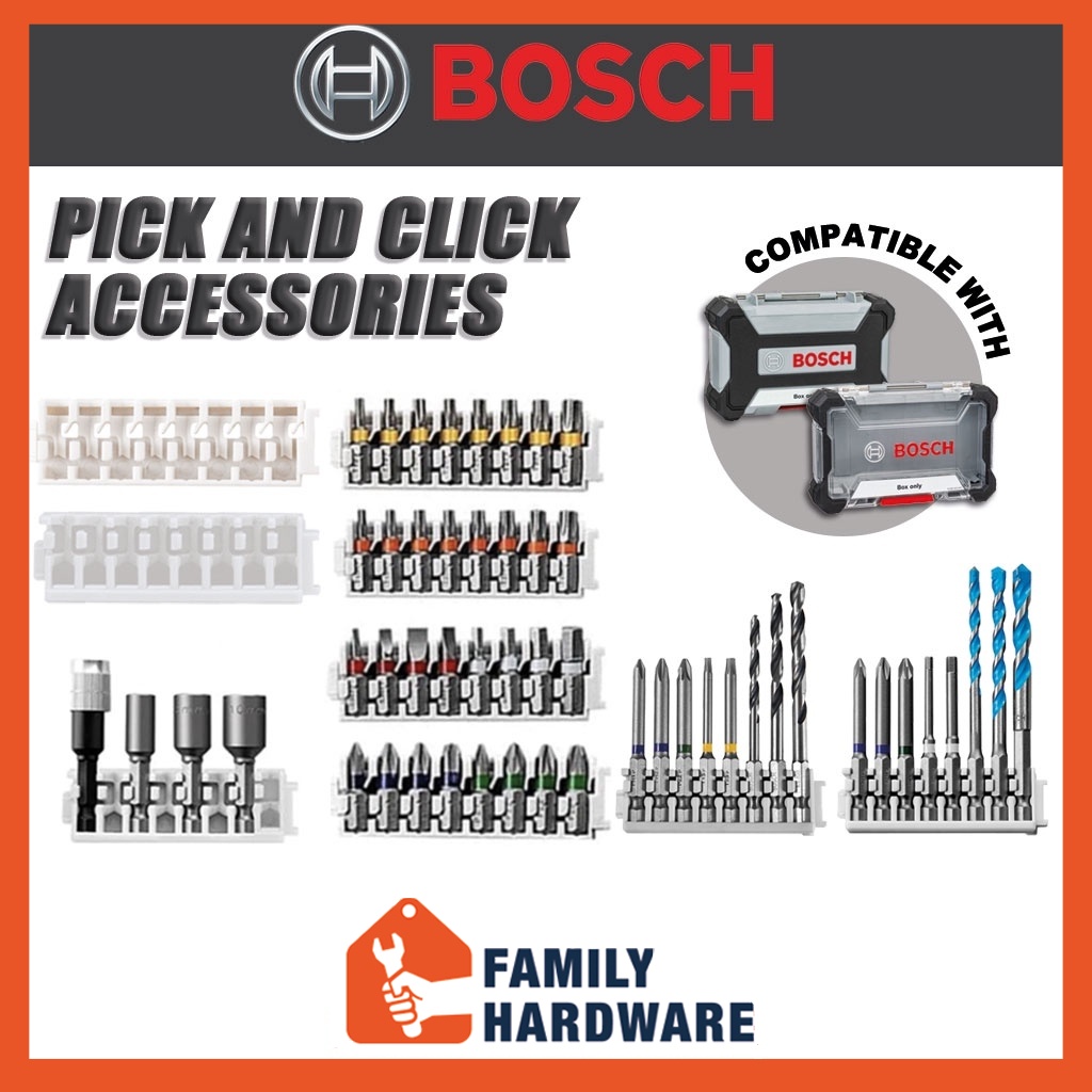 BOSCH Extra Hard Screwdriver Bit Set HSS Point TeQ Hex9 Multi