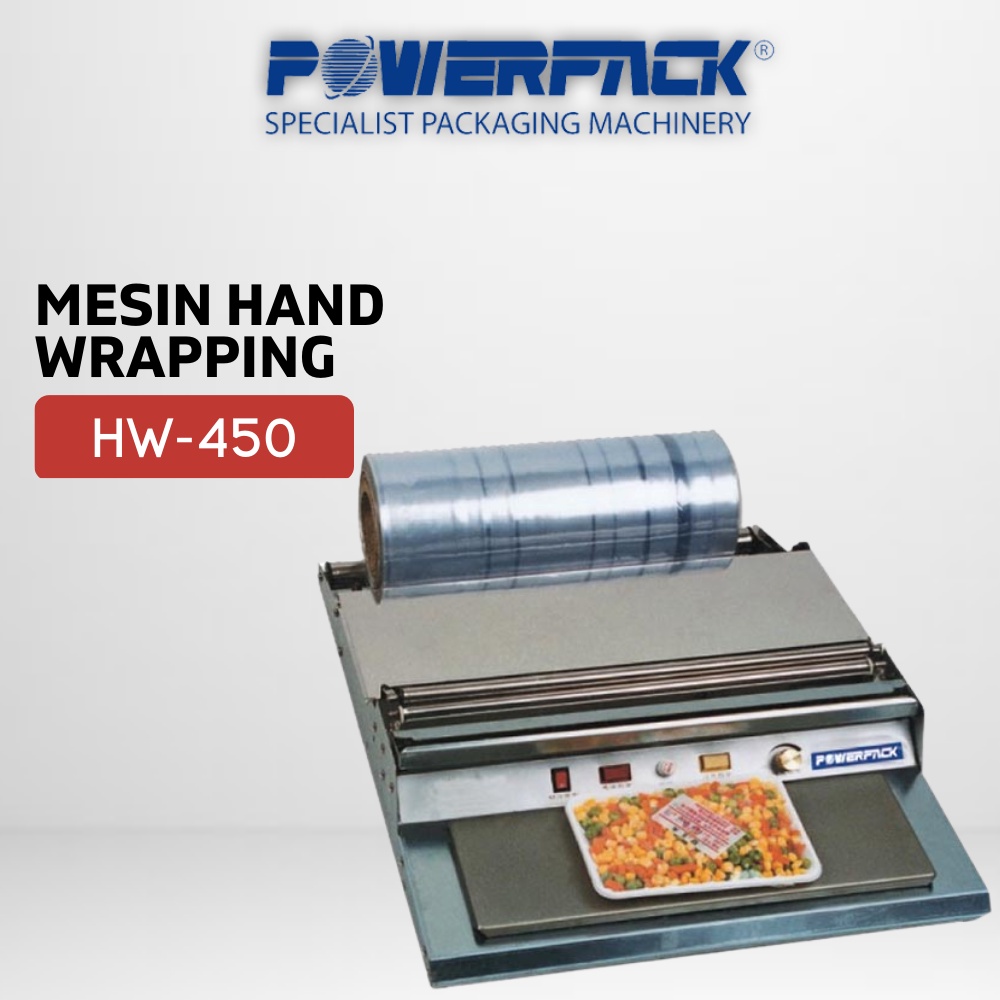 MESIN Hand WRAPPING POWERPACK HW450 Fruit Vegetable Food WRAPPING