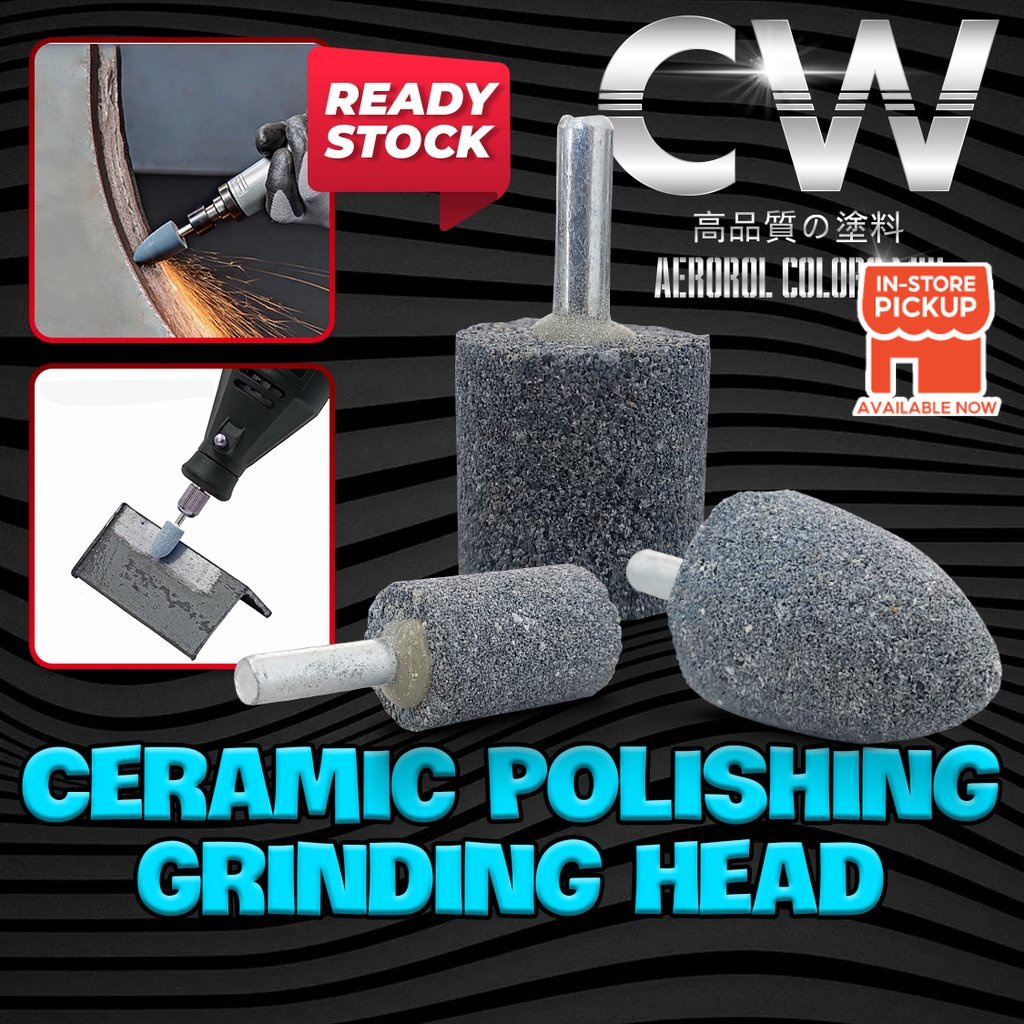 1pcs 6mm Mounted Stone Burr Grinding Head Rotary Tool Drill Die Grinder Abrasive Polish Porting Mata Polish Mata Batu Shopee Malaysia
