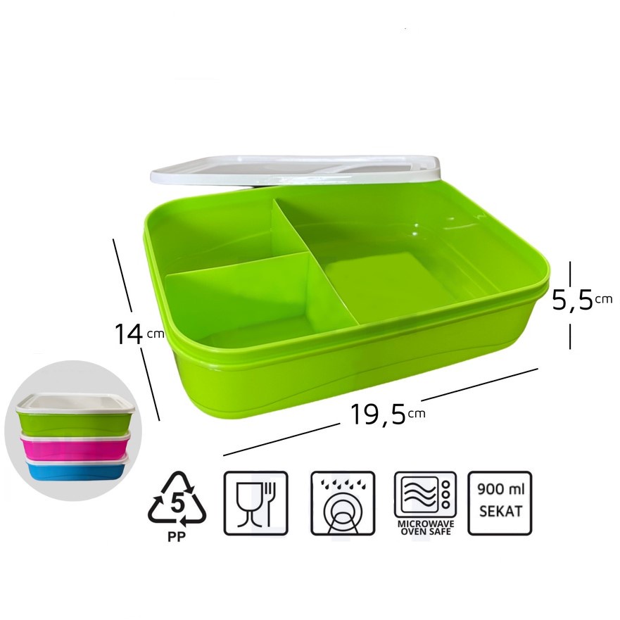 Lunch Box 3piece Lunch Box Lunchbox Bento Box Tepak Food Souvenir