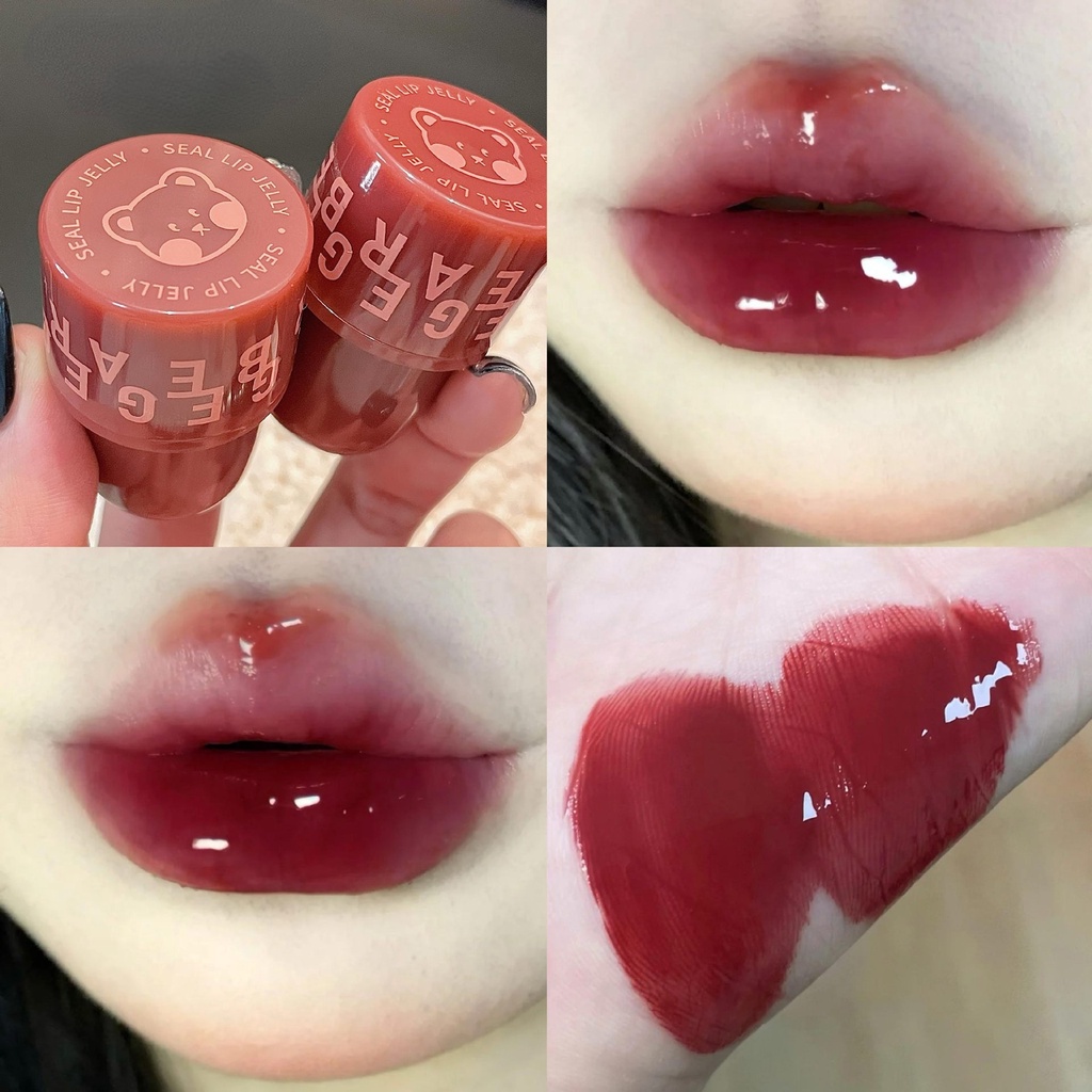 【FDA approved】Gegebear Seal Lip Jelly Sweet Moisturizing Water Gloss