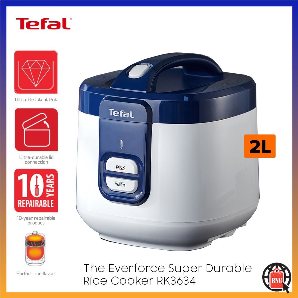 TEFAL Non Stick Mechanical Everforce Rice Cooker / Periuk Nasi (11 cups
