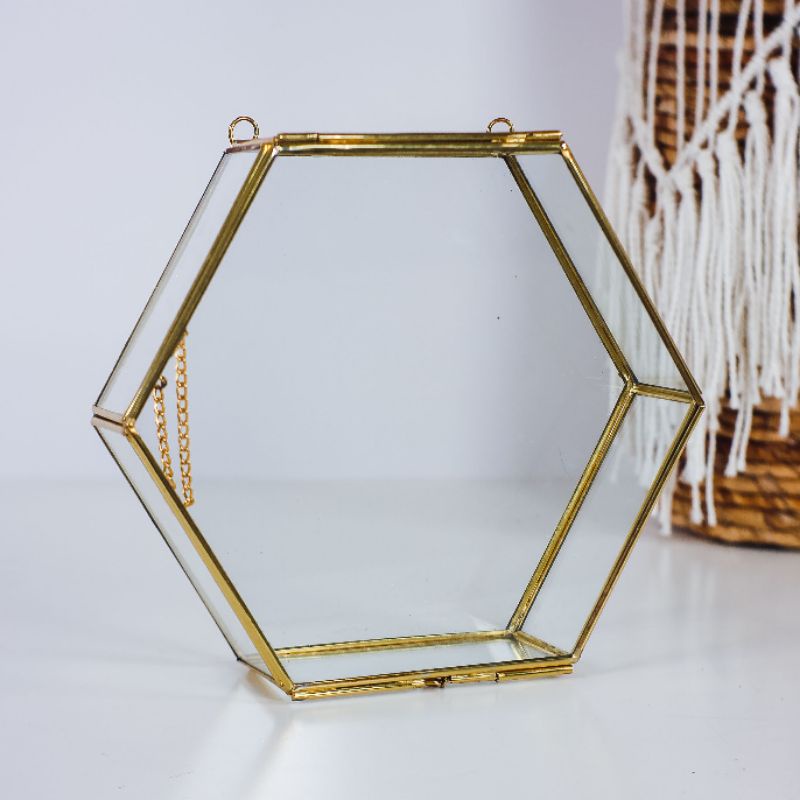 Hexagon Frame Diameter 35cm | Terrarium | Symbolic Dowry Proposal ...