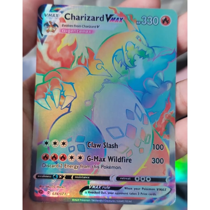 Pokemon DUMMY RAINBOW VMAX HOLOGRAM Card ENGLISH VERSION | Shopee Malaysia