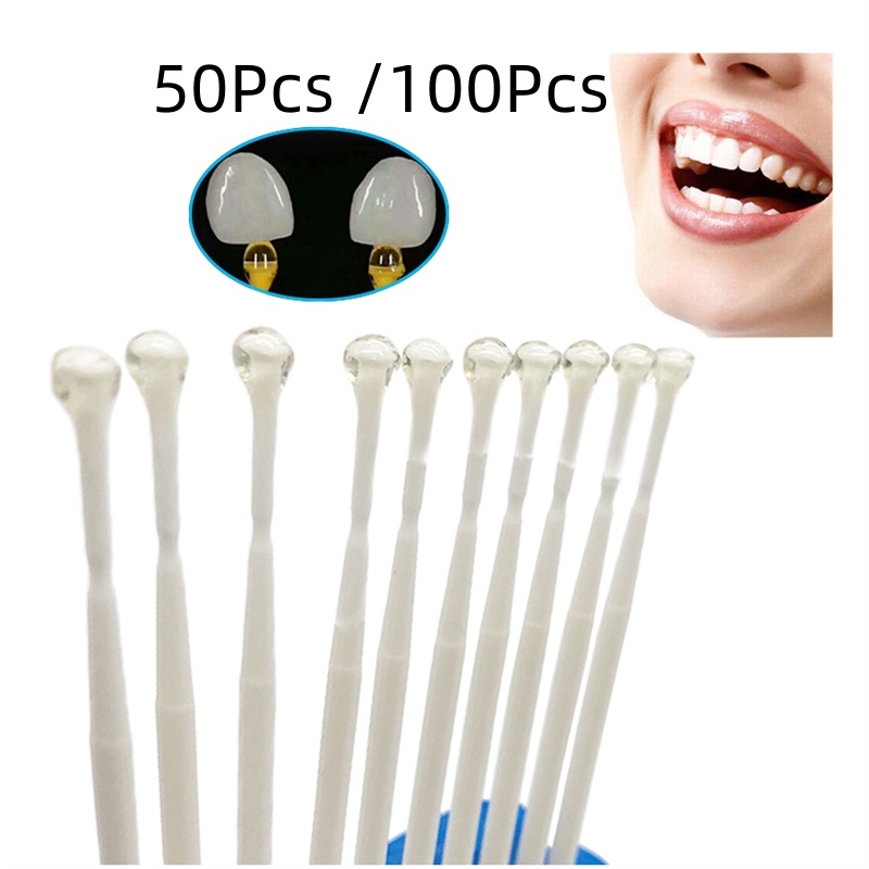 50Pcs/100Pcs Dental Refill Bonding Stick Veneer Crown Matrice Adhesive ...