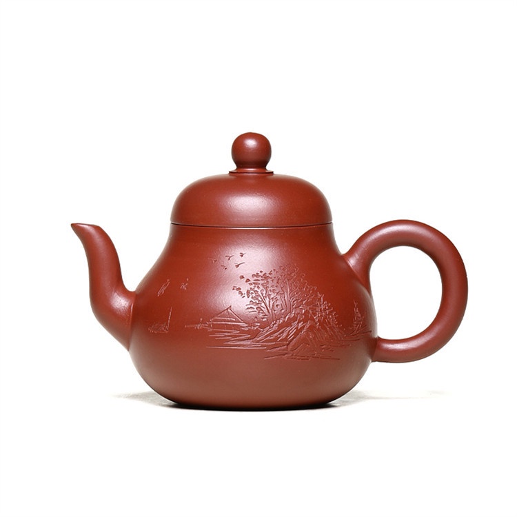 Yixing Zisha Teapot [Huayun] Raw Ore Dahongpaoshou 180cc Shanshui