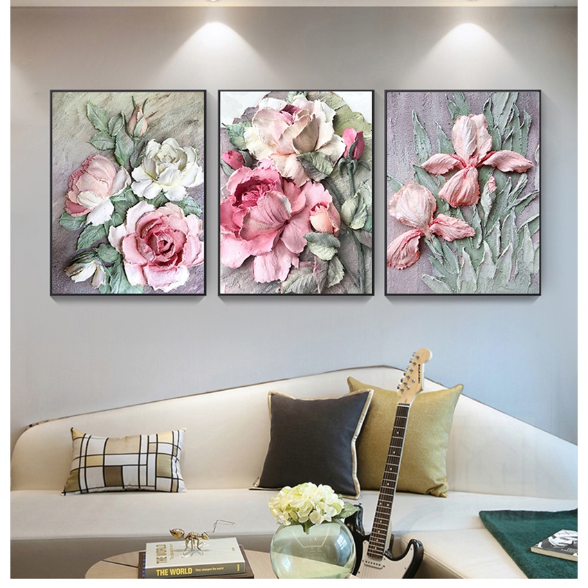 Flower Posters Prints Wall Pictures for Living Room Art Scandinavian ...