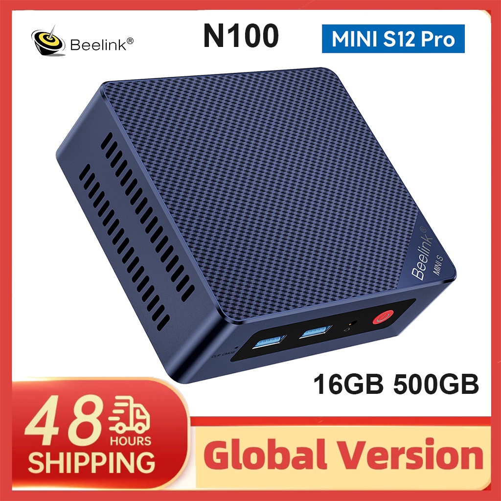 Beelink Mini S12 Pro Intel 12th Gen Intel N100 MINI PC Windows 11 DDR4