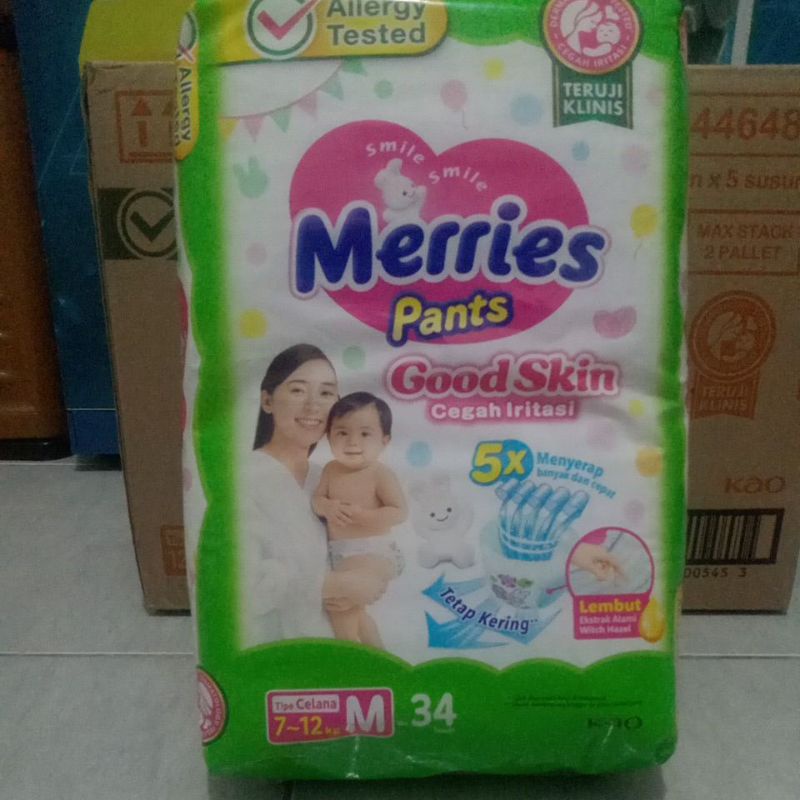 Merries pants M 34 types of good skin pants 7-12 kg | Shopee Malaysia