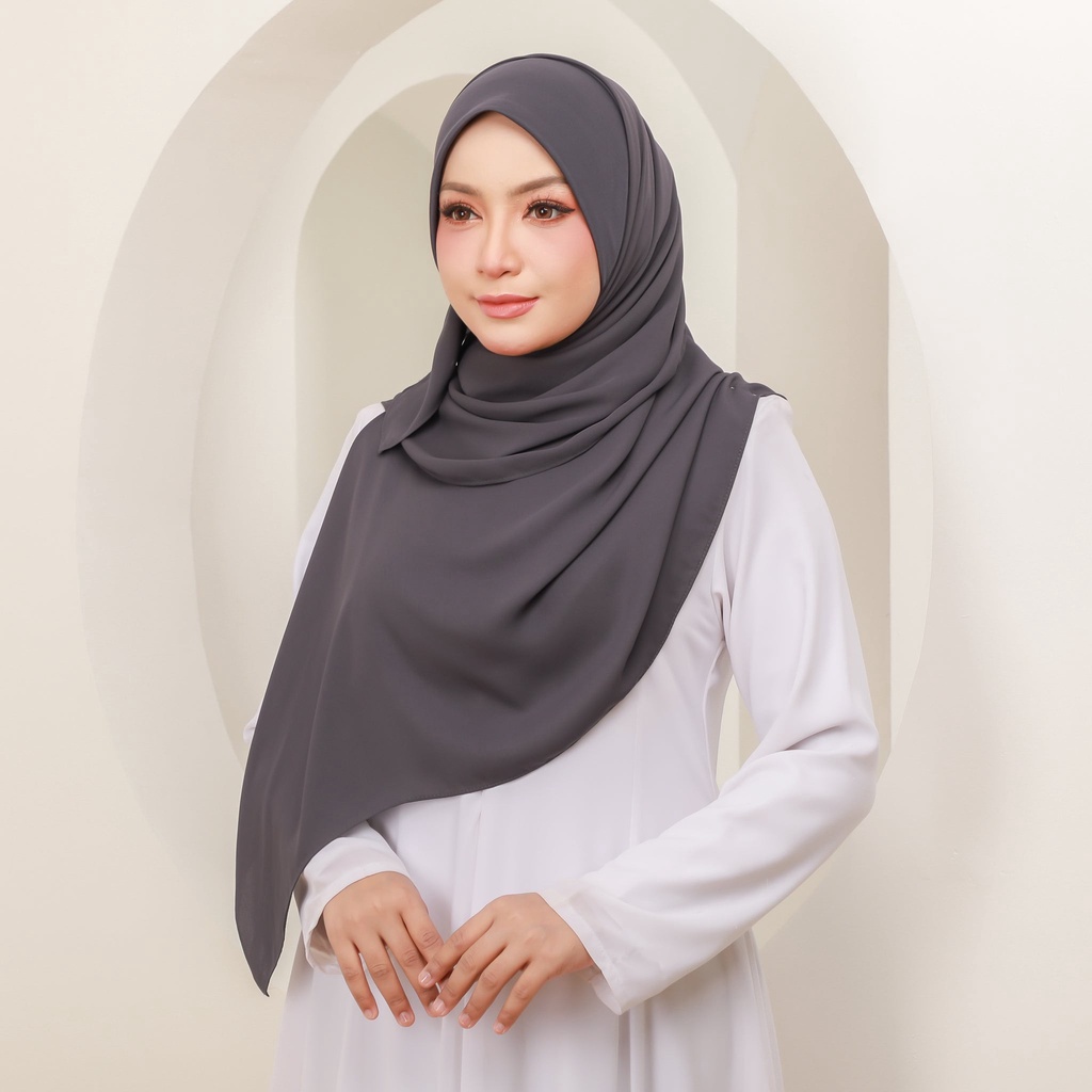 HANIS PLAIN - HP39 (DARK GREY) | Shopee Malaysia