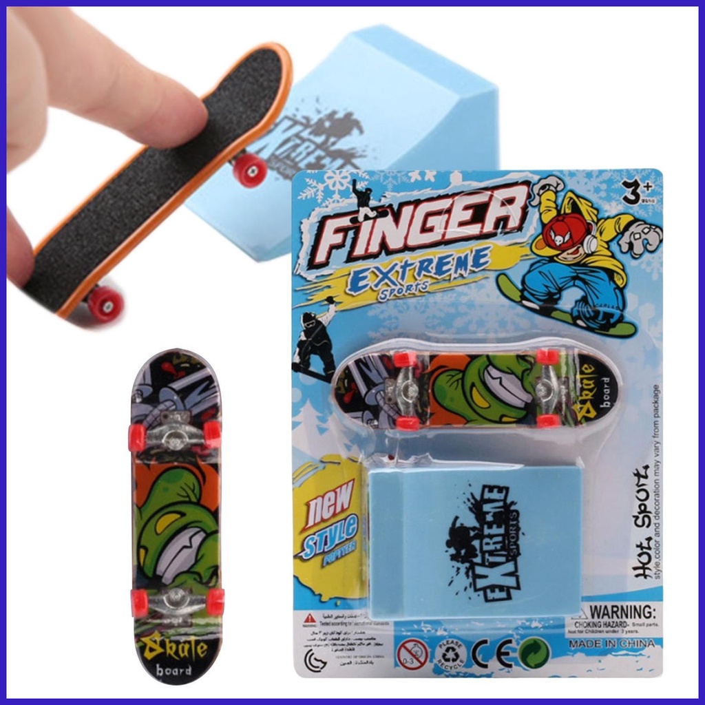 Mini Finger Skateboard Ramp Set Mini Fingerboard Skate Rail Kit Interactive Finger Toys Model