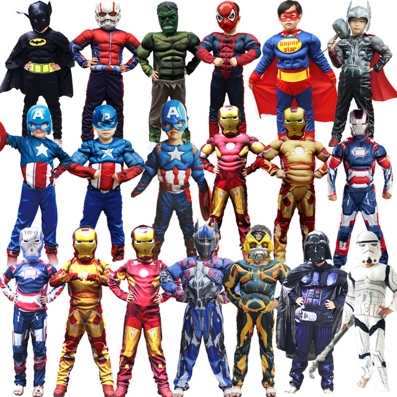 Superhero Kid Cosplay Costume Boy / Girl Shopee Malaysia