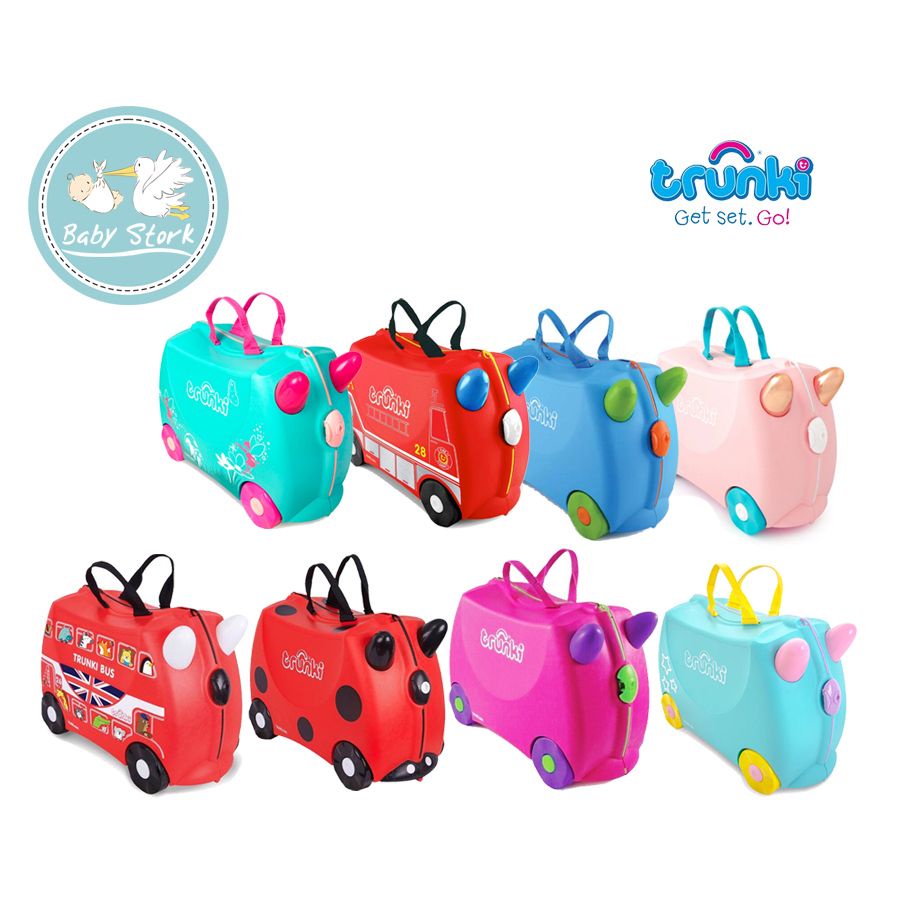 Trunki Ride On Luggage - Bus-Red / Trixie Pink / Terrance / Ladybug ...