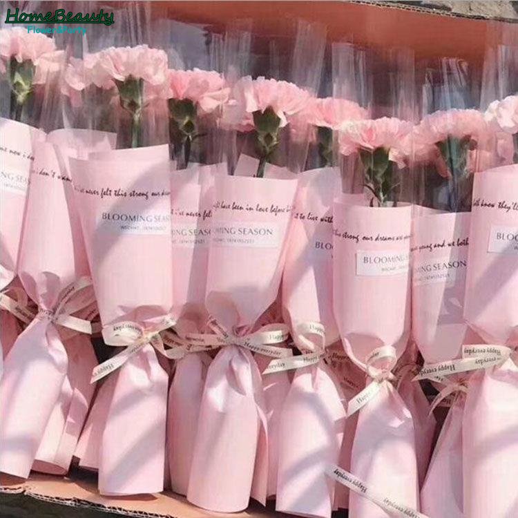 8cm Silk Carnation Flower For Mother's Day Teacher's Day Gift Home