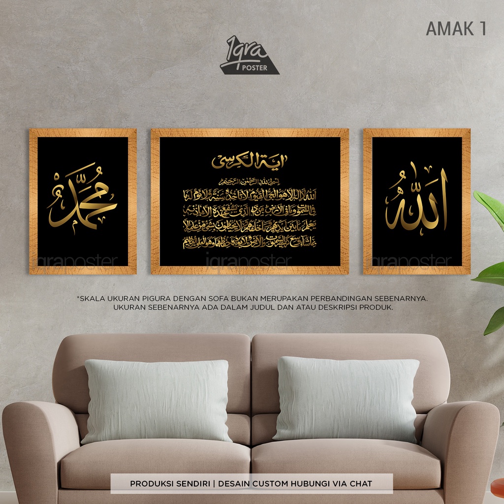 HIASAN DINDING Modern Frames & Calligraphy A4 Frame Wall Decoration