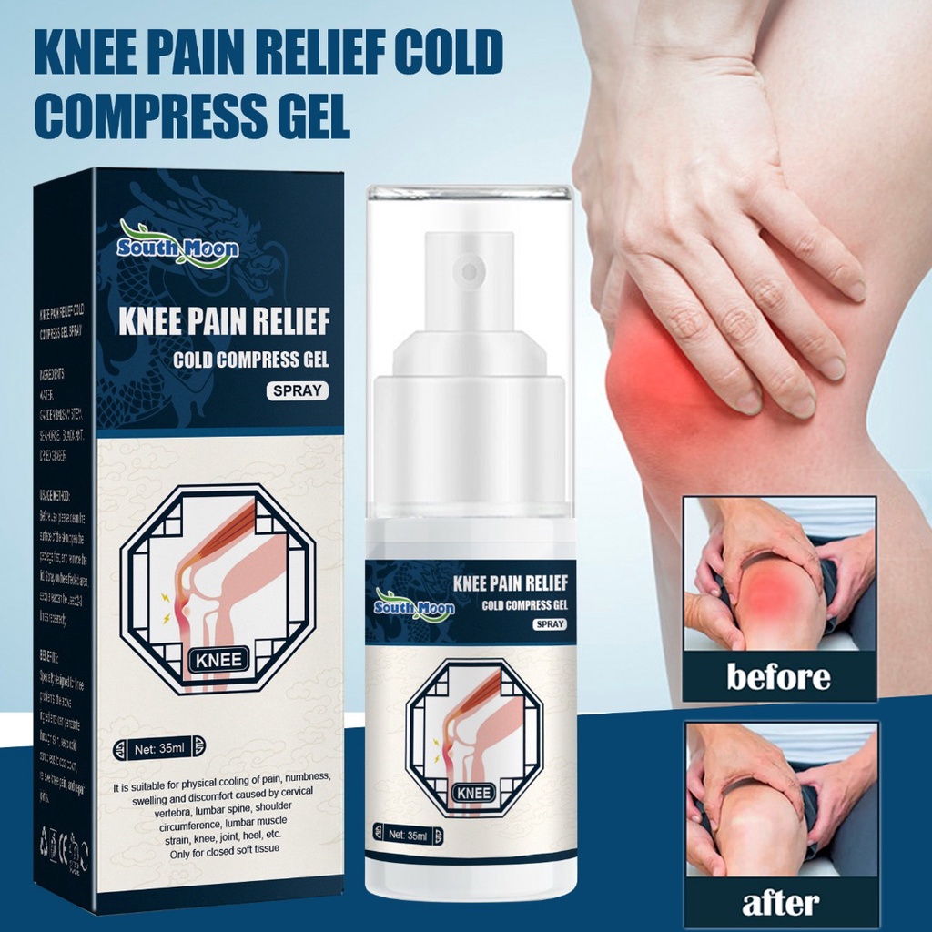 Knee Pain Relief Cold Compress Gel Spray for Muscle Joint Shoulder Pain ...