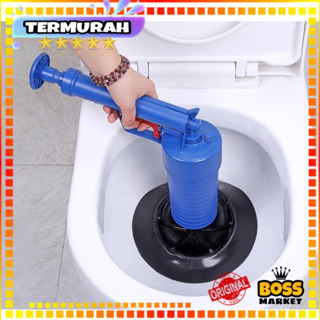 Clogged Toilet Drain Suction Pump Tool High Pressure Air Drain Plunger Shopee Malaysia