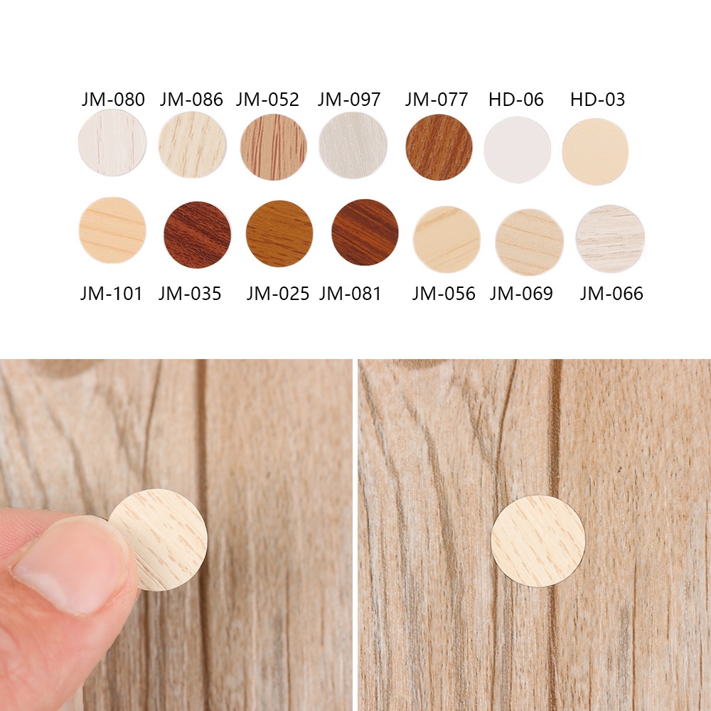 96Pcs/sheet 15mm Furniture Screw Cover Caps Stickers Self Adhesive