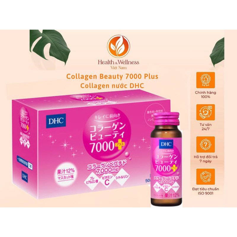 Collagen Beauty 7000 Plus Collagen DHC Water Supplement vitamin C And