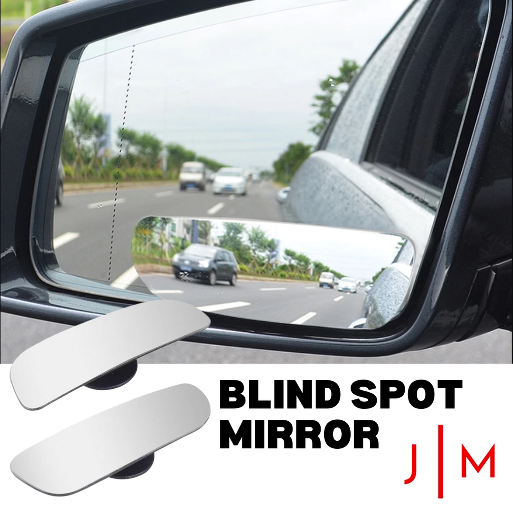 CAR BLIND SPOT MIRROR FRAMELESS Wide Angle Adjustable Side Mirror ...