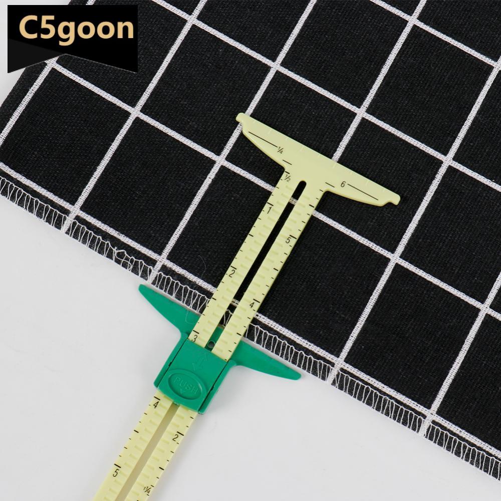 C5GOON 5in1 Multifunctional Sliding Gauge Measuring Sewing Tool