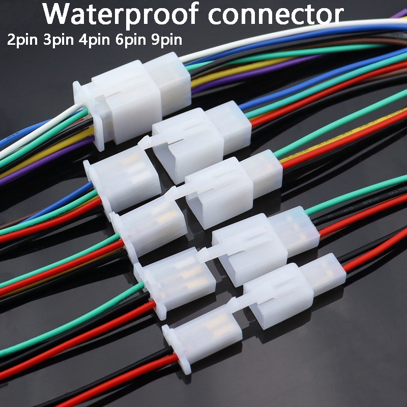 1-8Pin Automotive Electrical Wire Connectors – Male/Female Cable Terminals, 6.3mm, Brass/ABS