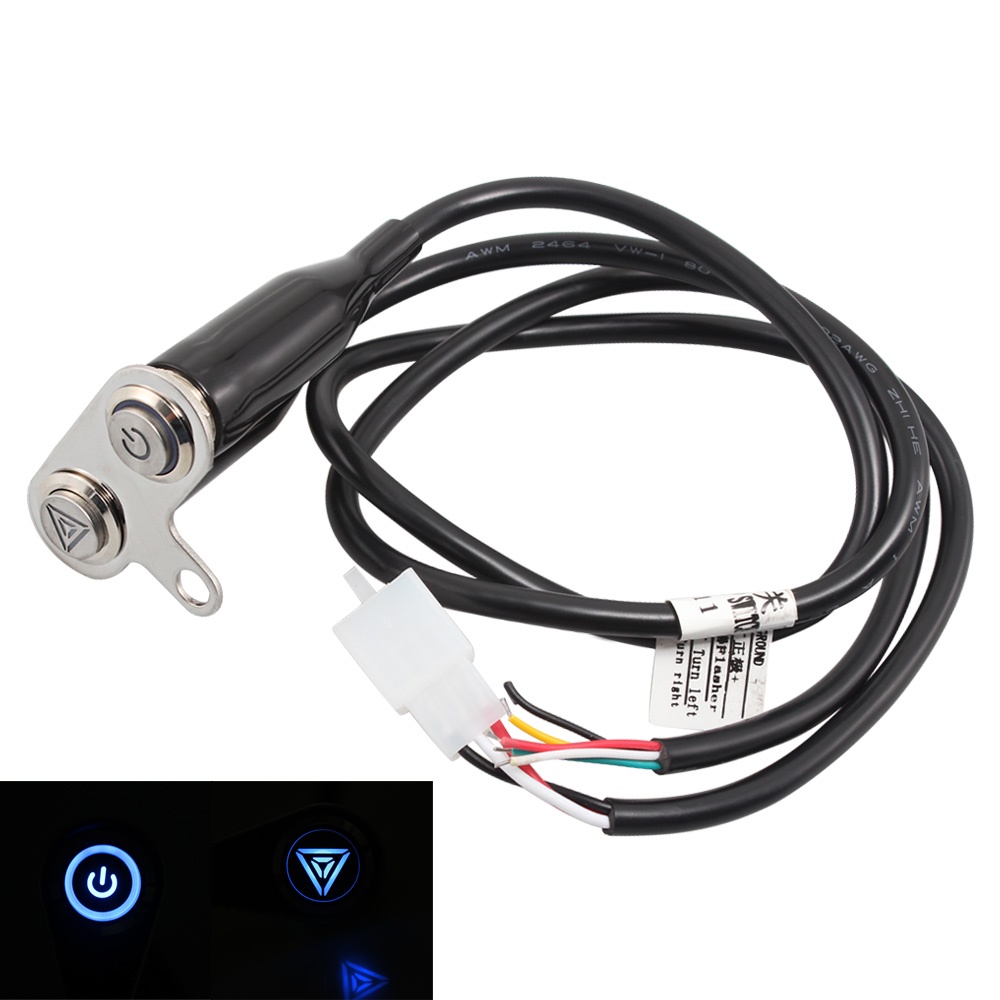 Motorcycle LED Scooter ONOFF Hazard Light Switch Double Emergency
