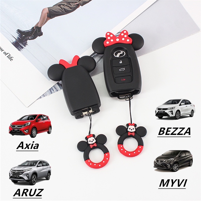 Silicone Perodua Car Key Cover for ATIVA MYVI BEZZA AXIA ARUZ Shine