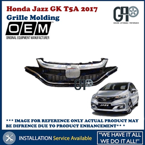 Honda Jazz GK T5A 2017 Radiator Grill Grille Molding Moulding (Chrome ...