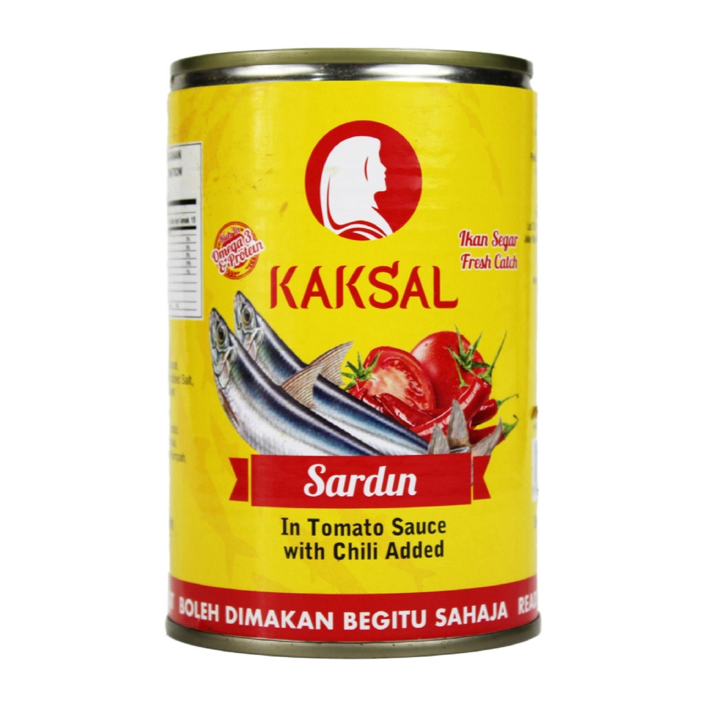 Kak Sal Sardine In Tomato Sauce With Chilli (425g) | Shopee Malaysia