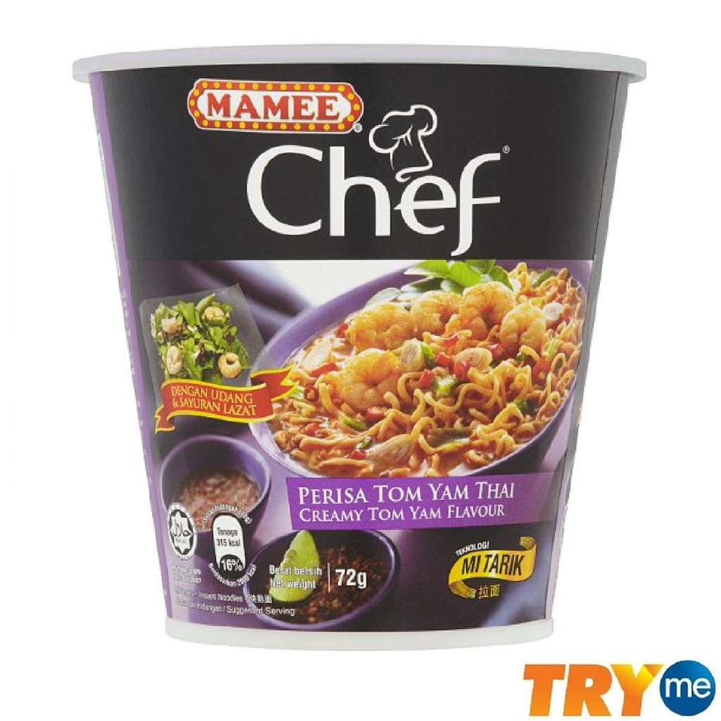 Mamee Chef Instant Noodles Creamy Tom Yam Flavour G Shopee Malaysia