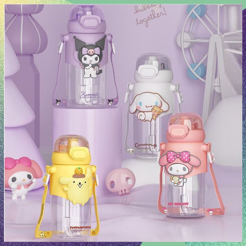 2023 Anime Kuromi Melody Tumbler Large Capacity Water Bottle Kawaii ...