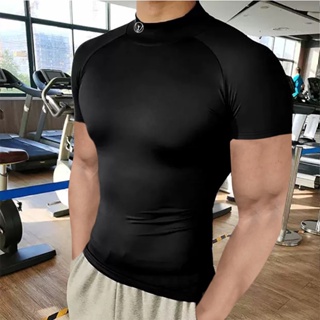 Running Sport Compression Skinny Gym Fitness Bodybuilding T-shirt For Men