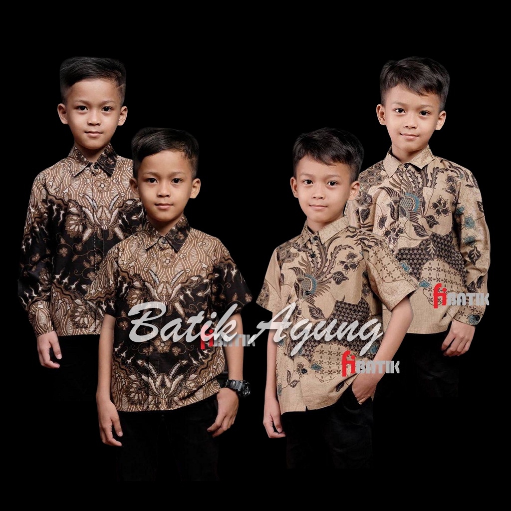 Premium Batik Boys Ages 2-13 Years Old Short Long Sleeve Latest Modern ...