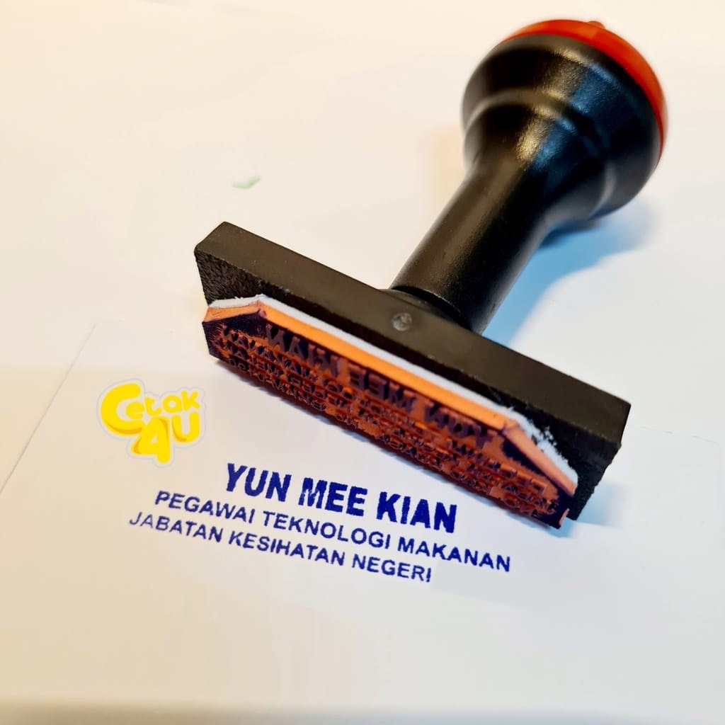 RUBBER STAMP / COP SYARIKAT / COP BANK / PERSONAL COP KAYU PELBAGAI ...