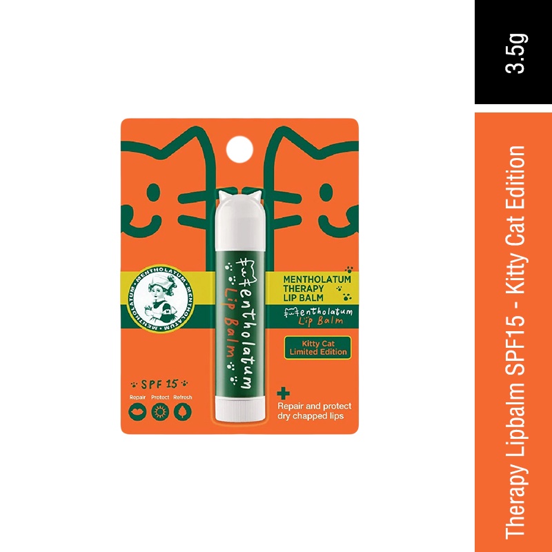 Mentholatum Therapy Lipbalm 3.5G SPF15 (Kitty Cat) | Shopee Malaysia