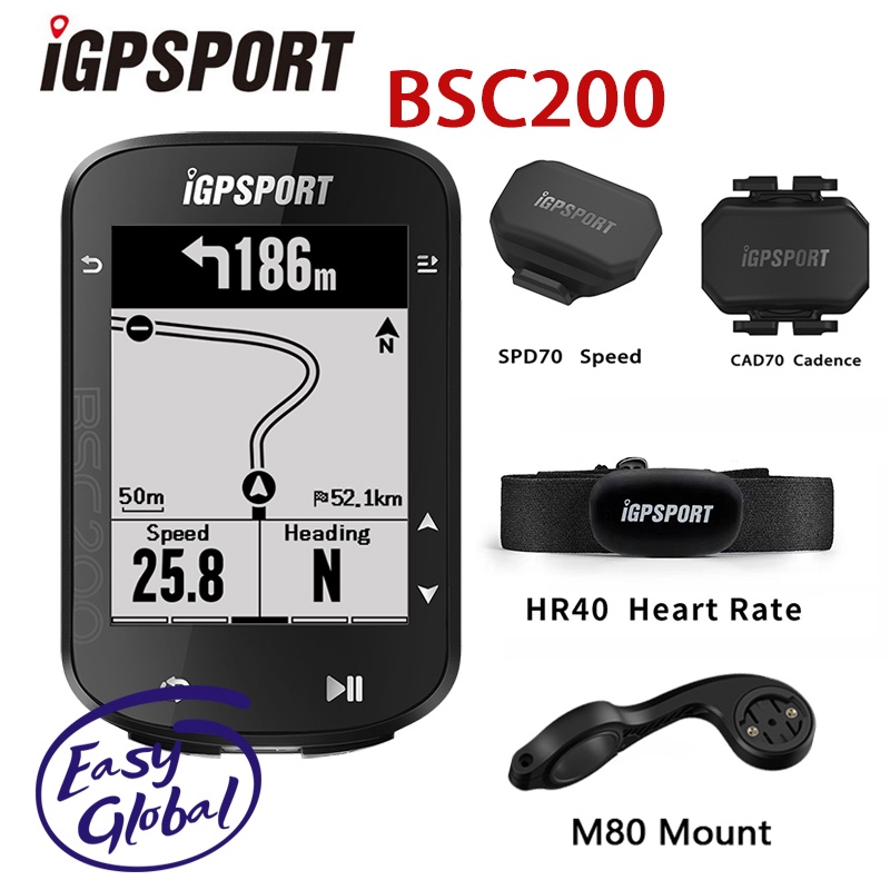 IGPSPORT BSC200 GPS Bicycle Computer Bluetooth ANT+ Wireless Waterproof