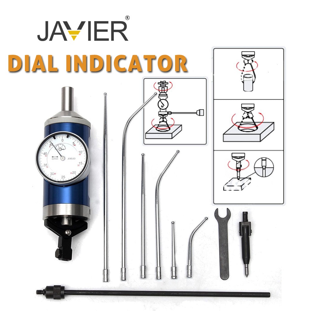 JAVIER 03mm Coaxial Centering Dial Test Indicator Inch Centering