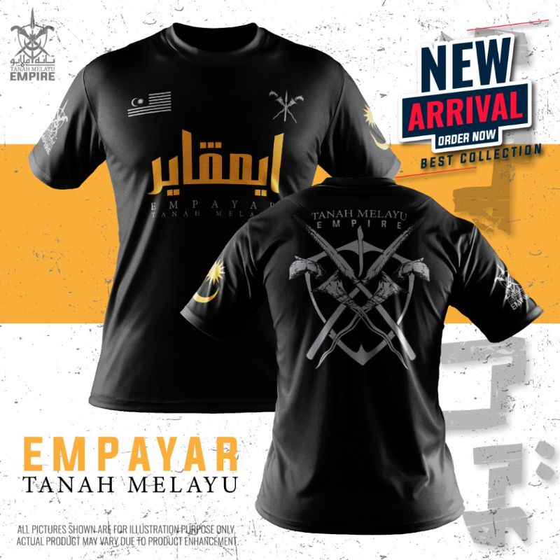 Tshirt Edisi Empayar Primieum Cotton Free Sticker Shopee Malaysia